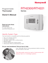 Honeywell RTHL221 series Manuel utilisateur