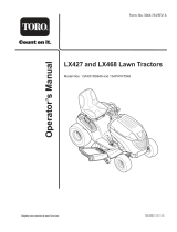Toro LX468 Lawn Tractor Manuel utilisateur