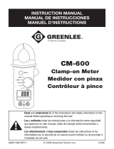 Greenlee CM-600 Manuel utilisateur