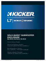 Kicker 2017 L7S Loaded Enclosures Le manuel du propriétaire
