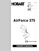 Hobart Welding Products AIRFORCE 375 Manuel utilisateur