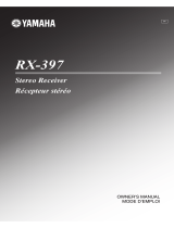Yamaha RX-397 Le manuel du propriétaire