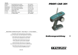 MULTIPLEX Profi Car 301 Le manuel du propriétaire