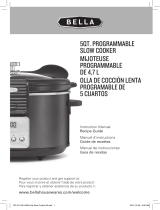 Bella 5Qt. Programmable Slow Cooker Manuel utilisateur