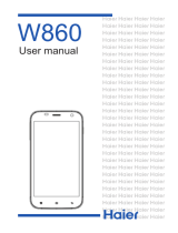 Haier W860 Manuel utilisateur