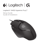 Logitech G G402 Hyperion Fury Ultra-Fast FPS Gaming Mouse Manuel utilisateur