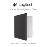 Logitech FabricSkin Keyboard Folio for iPad 2, iPad (3rd & 4th Generation) Guide de démarrage rapide