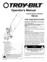 Troybilt TB144 Le manuel du propriétaire