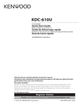 Kenwood KDC-610U Guide de démarrage rapide