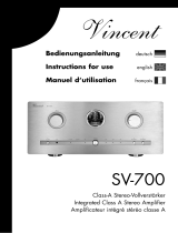 VINCENT SV-700 Le manuel du propriétaire