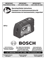 Bosch GPL 5 Professional Operating/Safety Instructions Manual