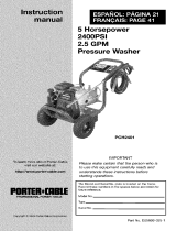 Porter-Cable PCH2401 Le manuel du propriétaire