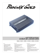 Phoenix Gold SX 800W 4 Channel Amplifier Manuel utilisateur