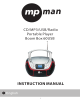 MPMan BOOMBOX 60 USB Le manuel du propriétaire
