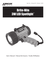 Wagan Brite-Nite™ 3W LED Spotlight Manuel utilisateur