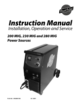 ESAB 230 MIG and 280 MIG Power Sources Manuel utilisateur