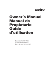 Sanyo FWSB415E A Le manuel du propriétaire