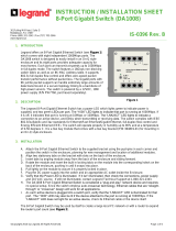 Legrand 8-Port Gigabit Switch (DA1008) Guide d'installation