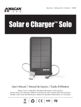 Wagan Solar e Charger™ Solo Manuel utilisateur