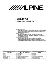 Alpine MRP-M350 Le manuel du propriétaire