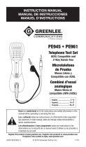 Greenlee PE945 Manuel utilisateur