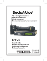 Telex ELECTRO-VOICE RE-2 Operating Instructions Manual