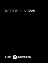 Motorola T225 Manuel utilisateur