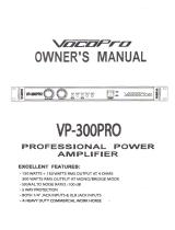 VocoPro VP-300 PRO Le manuel du propriétaire