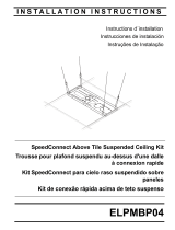 Epson ELPMBP04 SpeedConnect Above Tile Suspended Ceiling Kit Guide d'installation