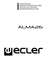 Ecler ALMA26 Manuel utilisateur