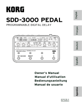Korg SDD-3000 PEDAL Le manuel du propriétaire