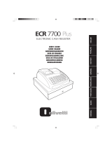 Olivetti ECR 7700 Plus Le manuel du propriétaire