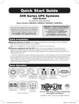 Tripp Lite AVR Series Guide de démarrage rapide