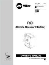 Miller ROI (REMOTE OPERATOR INTERFACE) Le manuel du propriétaire