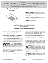 Omega National 90026WHI1 Installation Instructions Manual