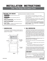 Frigidaire PLMVZ169HC Guide d'installation