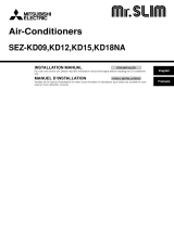 Mitsubishi Electric Mr. SLim SEZ-KD15NA Guide d'installation