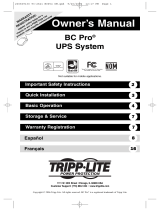 Tripp Lite BC Pro UPS Le manuel du propriétaire