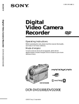 Sony DCR-DVD100E Manuel utilisateur