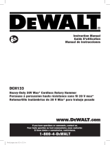 DeWalt DCH133M2 20V MAX XR Cordless SDS+ Rotary  Manuel utilisateur