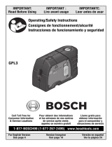 Bosch GPL 3 R Manuel utilisateur