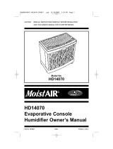 MoistAir MoistAIR HD14070 Le manuel du propriétaire