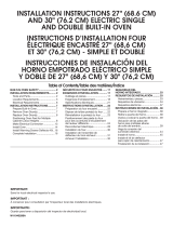 Whirlpool WOS72EC0HB Guide d'installation