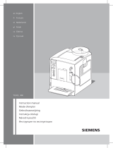 Siemens Fully Automatic Espresso Maker (FAE) Le manuel du propriétaire