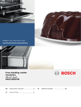 Bosch GAS RANGE COOKER Manuel utilisateur