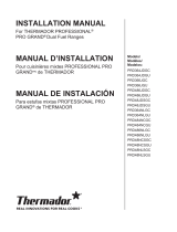 Thermador PRD48NLSGU Guide d'installation