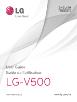 LG Gpad LGV500 blanco Manuel utilisateur