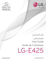 LG LGE425.AINDBK Manuel utilisateur