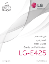 LG LGE425.AKAZBK Manuel utilisateur