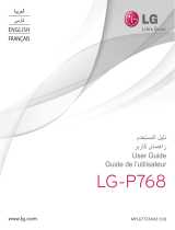 LG LGP768.AAGRWH Manuel utilisateur